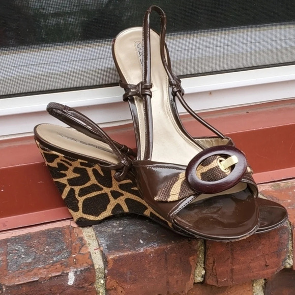 Via Spiga cheetah wedge sandals 10 - Picture 4 of 10